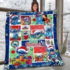 Funny and Festive Stitch and Lilo Xmas Quilt Blanket - Soft and Warm