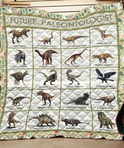 Future Paleontologist Dinosaur Dinosaur Quilt Blanket for Dinosaur Lovers