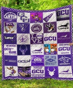 GCU Grand Canyon Antelopes NCAA Inspired Quilt Bedding Set