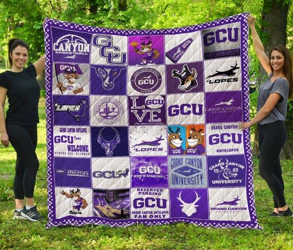 GCU Grand Canyon Antelopes NCAA Inspired Quilt Bedding Set