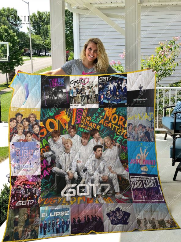 GOT7 Kpop Hard Carry Albums Collection Quilt Blanket - A Must-Have for Kpop Fans