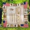 GT NCAA Georgia Tech Yellow Jackets Loved Quilt Bedding Set with Heartfelt Design