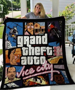 GTA Grand Theft Auto All Season Plus Size Quilt Blanket - Embrace the Badass with the GTA Quilt Bedding Set