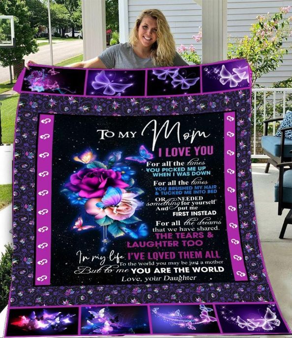 Galaxy Roses Butterfly Blanket: Express Your Love to Your Mom