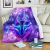 Galaxy Wolf Premium Blanket for Animal Lovers