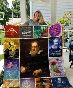 Galileo Galilei Vintage Collection Quilt Blanket for Science Fans
