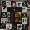 Game Of Thrones Fight Thrones Quilt Bedding Set with Epic Quotes