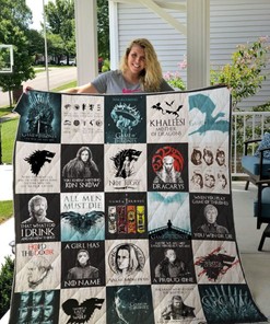 Game Of Thrones T-Shirt Quilt Bedding Set with Unique Style