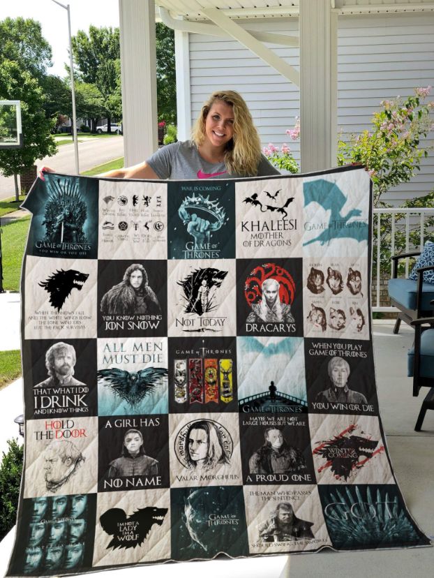 Game Of Thrones T-Shirt Quilt Bedding Set with Unique Style
