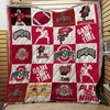 Game Time NCAA Ohio State Buckeyes Combine Quilt Blanket for Fans