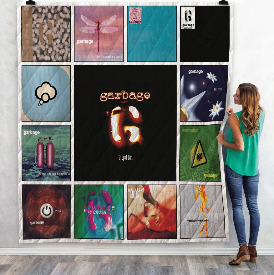 Garbage Albums For Girls Collection Quilt Blanket - Rock Out With Garbage's Best Albums Gifts