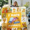 Garfield I Hate Mondays Quilt Bedding Set for Cat Lovers