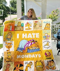 Garfield I Hate Mondays Quilt Bedding Set for Cat Lovers