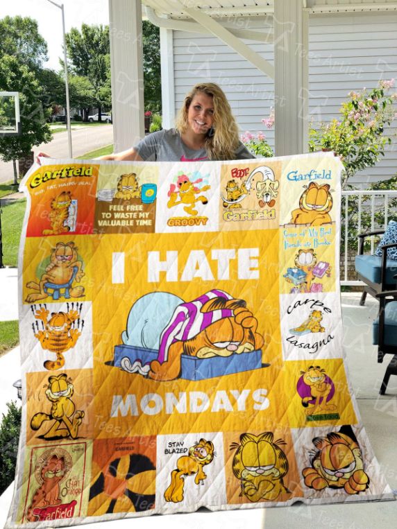 Garfield I Hate Mondays Quilt Bedding Set for Cat Lovers