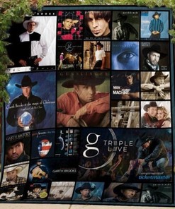 Garth Brooks Vintage Quilt Blanket - Triple Live Bedding Collection
