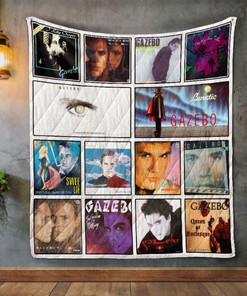 Gazebo Album Lunatic Vintage Quilt Bedding Set for Music Lovers and Collectors