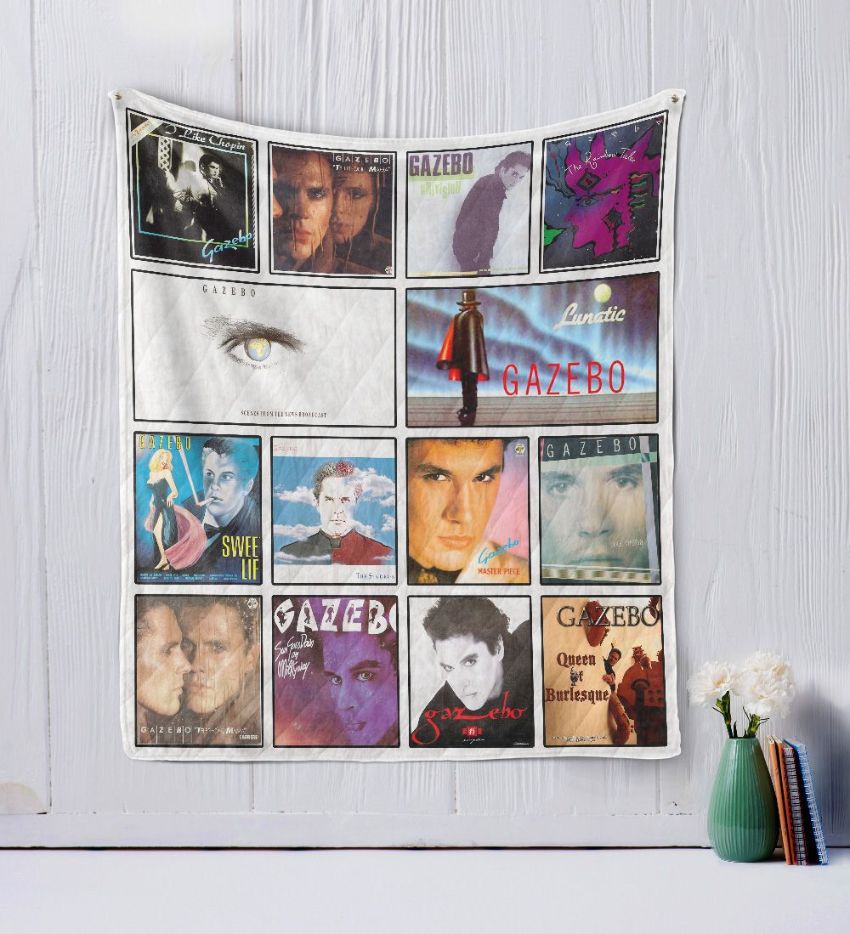 Gazebo Quilt Bedding Set featuring Artistic Music and Imagery
