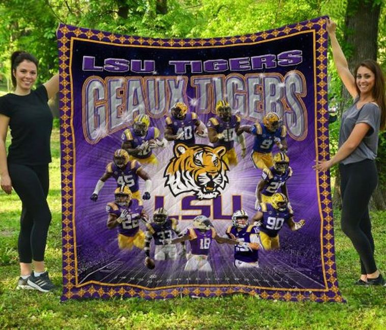 Geaux Tigers with this Ncaa Lsu Tigers Quilt Bedding Set