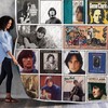 Gene Clark's Vintage Throws Collection Quilt Bedding Set for Music Enthusiasts