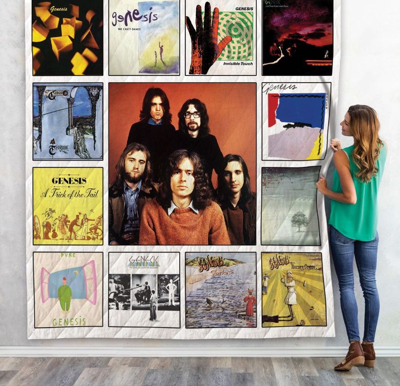 Genesis Band Album Collection Vintage Quilt Bedding Set with Style