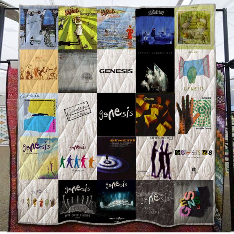 Genesis Live Over Europe Quilt Blanket - A Tribute to Phil Collins' Rock Band