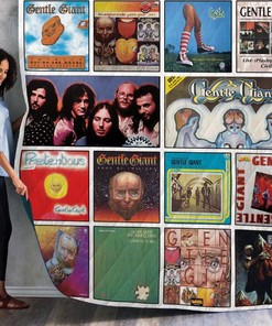 Gentle Giant Compilation Albums Quilt Blanket for Prog Rock Fans