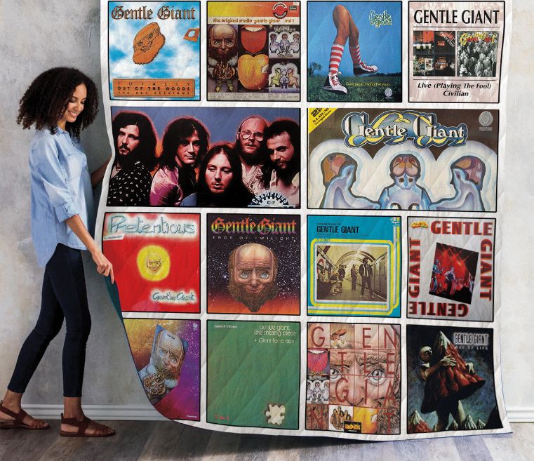Gentle Giant Compilation Albums Quilt Blanket for Prog Rock Fans