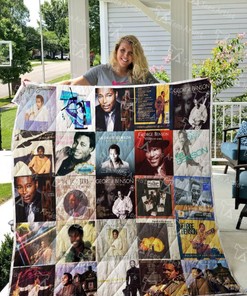 George Benson Vintage Quilt Bedding Set for Jazz and Music Lovers