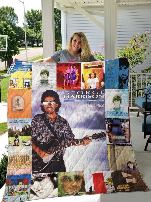 George Harrison Collection Quilt Bedding Set for Beatles Fans