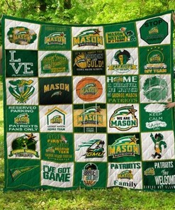 George Mason Patriots NCAA Quilt Coverlet for a Chic and Soft Bed