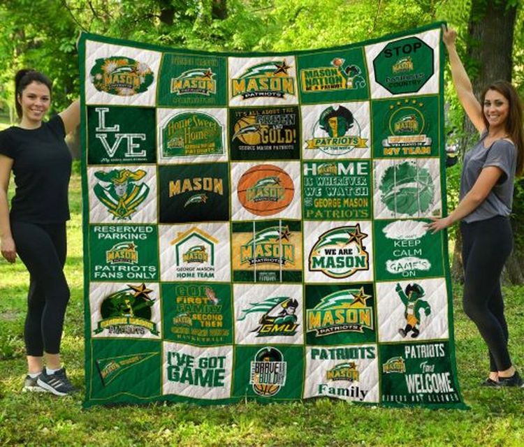 George Mason Patriots NCAA Quilt Coverlet for a Chic and Soft Bed