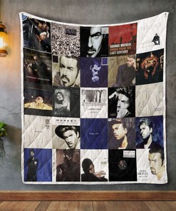 George Michael Album Covers Quilt Bedding Set with Quilt Blanket, Great Gifts for Fans