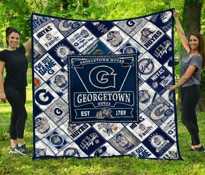 Georgetown Hoyas Collection Collected NCAA Quilt Blanket - The Perfect Quilted Bedding for Hoyas Fans