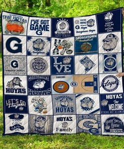Georgetown Hoyas NCAA Quilt Blanket - The Perfect Bedding for Hoyas Fans
