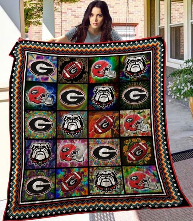 Georgia Bulldogs Ncaa Full Size Quilt Bed Set