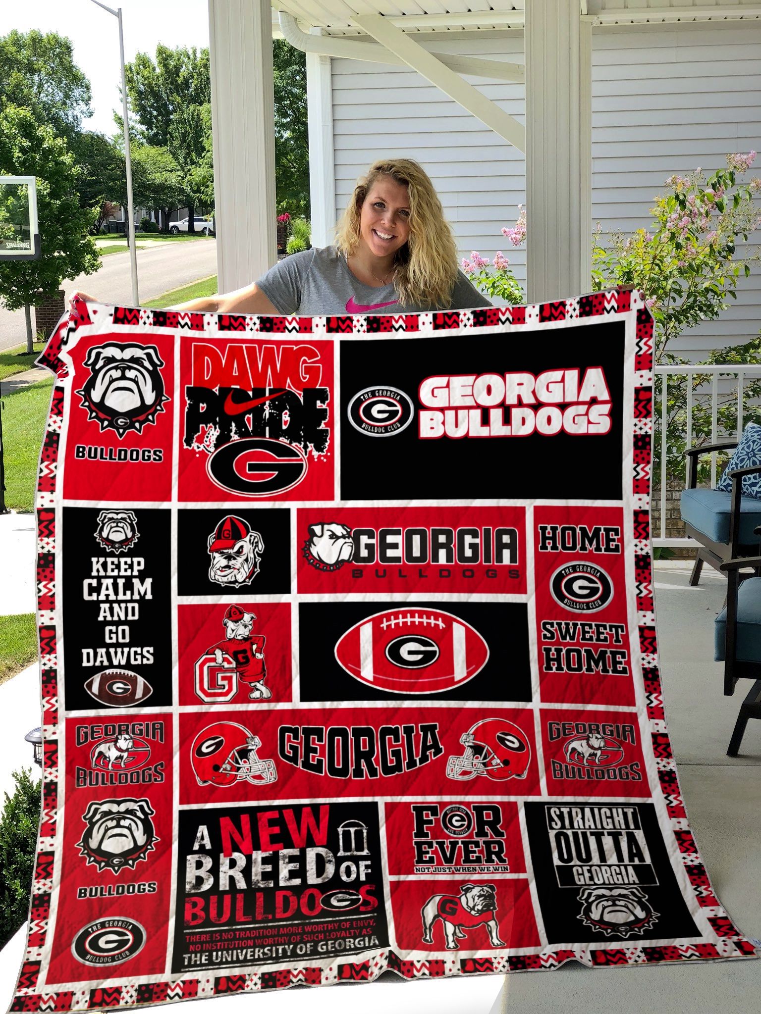 Georgia Bulldogs Ncaa Quilt Bedding Set in Classic Style