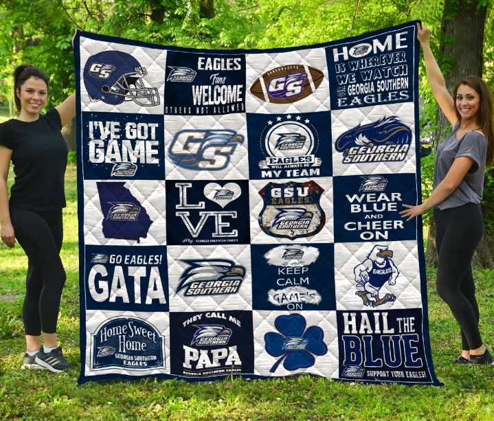 Georgia Southern Eagles LC5 Quilt Blanket - Support the Georgia Southern Eagles in style with this cozy quilt blanket.