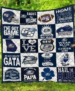 Georgia Southern Eagles NCAA Quilt Bed Cover with Unique Design