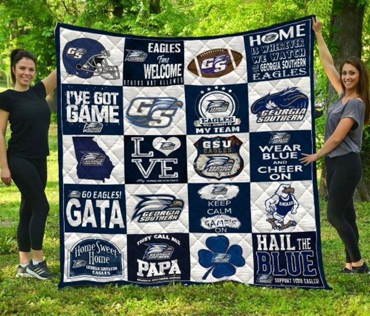 Georgia Southern Eagles NCAA Quilt Bed Cover with Unique Design
