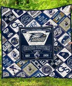 Georgia Southern Eagles Quilt Blanket - NCAA Officially Licensed Eagles Bedding