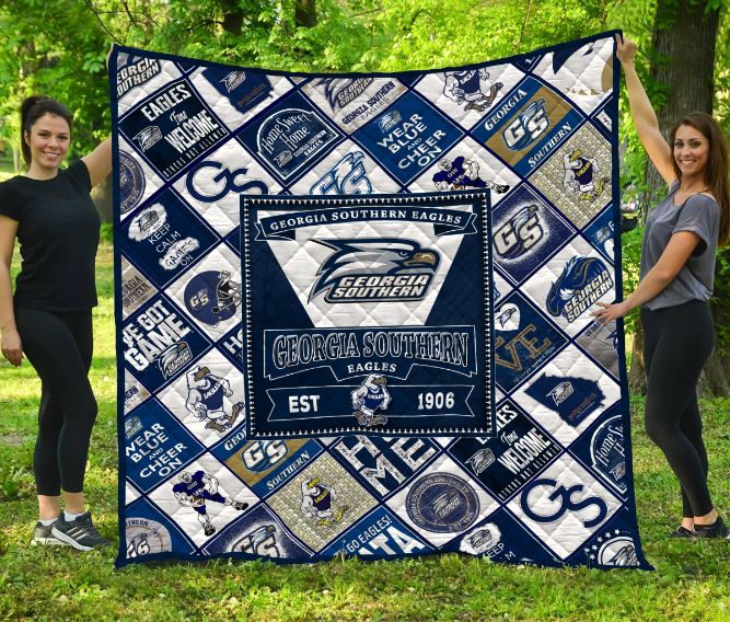 Georgia Southern Eagles Quilt Blanket - NCAA Officially Licensed Eagles Bedding