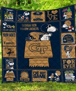 Georgia Tech Yellow Jackets Blanket LV01 with Artistic Design
