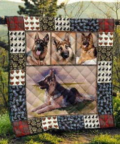 German Shepherd Dog Pets Quilt Blanket for Dog Lovers