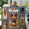 German Shepherd Dog Quilt Blanket for Dog Lovers