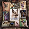 German Shepherd I'm Here to Protect You Quilt Blanket Bed Set for Girls