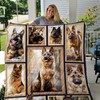 German Shepherd Natural Quilt Blanket - Perfect for Dog Lovers