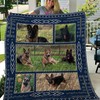 German Shepherd On The Grass Quilt Blanket - Ideal for German Shepherd Lovers