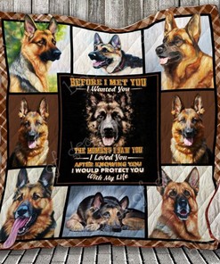 German Shepherd Quilt Bedding Set - Protect your loved ones and stay cozy with this German Shepherd quilt bedding set