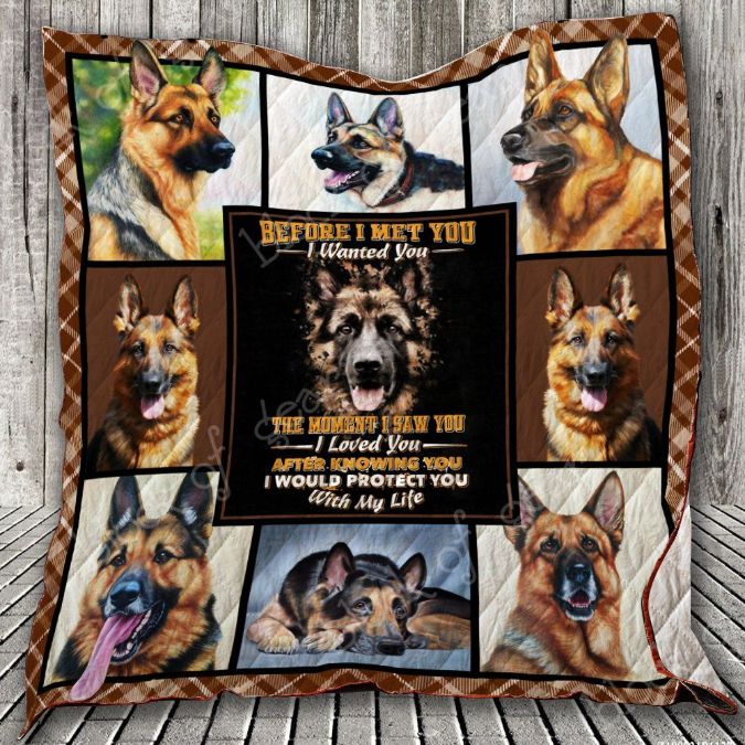 German Shepherd Quilt Bedding Set - Protect your loved ones and stay cozy with this German Shepherd quilt bedding set