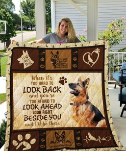 German Shepherd Quilt Bedding Set with Heartwarming Quote, Perfect for Dog Lovers
